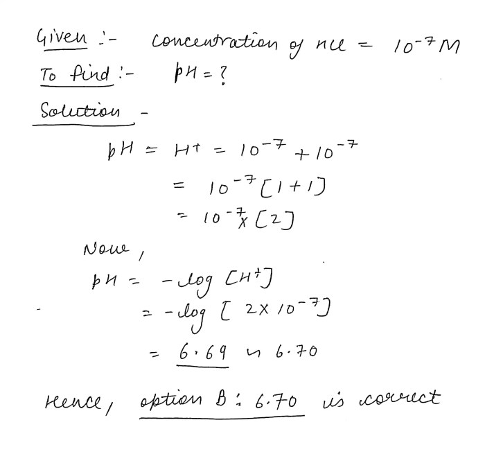 An hcl solution has a ph of 3.350