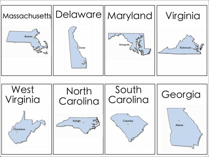 Us states and capitals flashcards