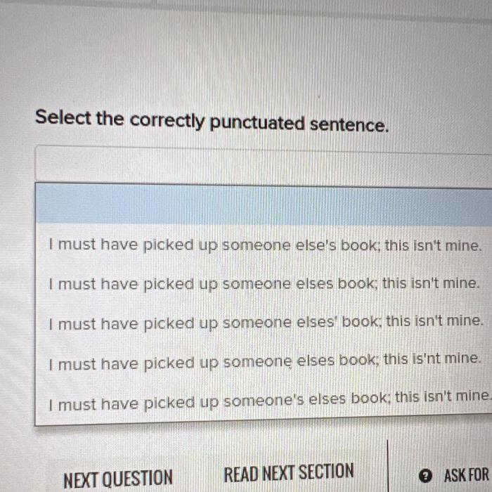 Select the correctly punctuated sentence.