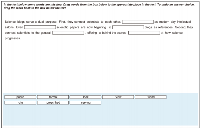 Fill in the blanks based on the perfil reading.